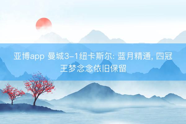 亚博app 曼城3-1纽卡斯尔: 蓝月精通, 四冠王梦念念依旧保留